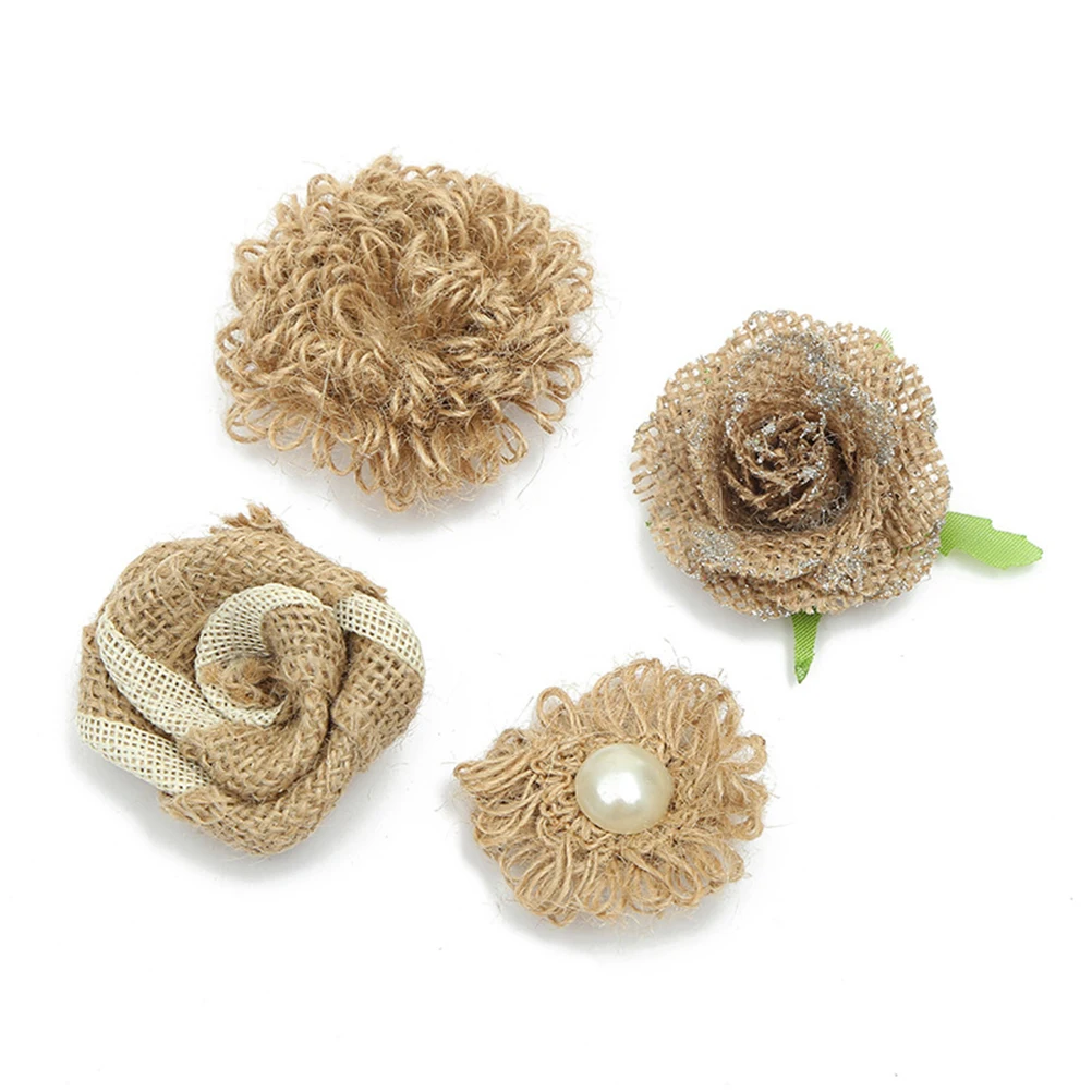 

27pcs Wedding Craft Decoration Diy Lace Ribbon Roll Burlap Jute Ribbon For Handmade Art Party Supplies Linen Cloth Band Birthday