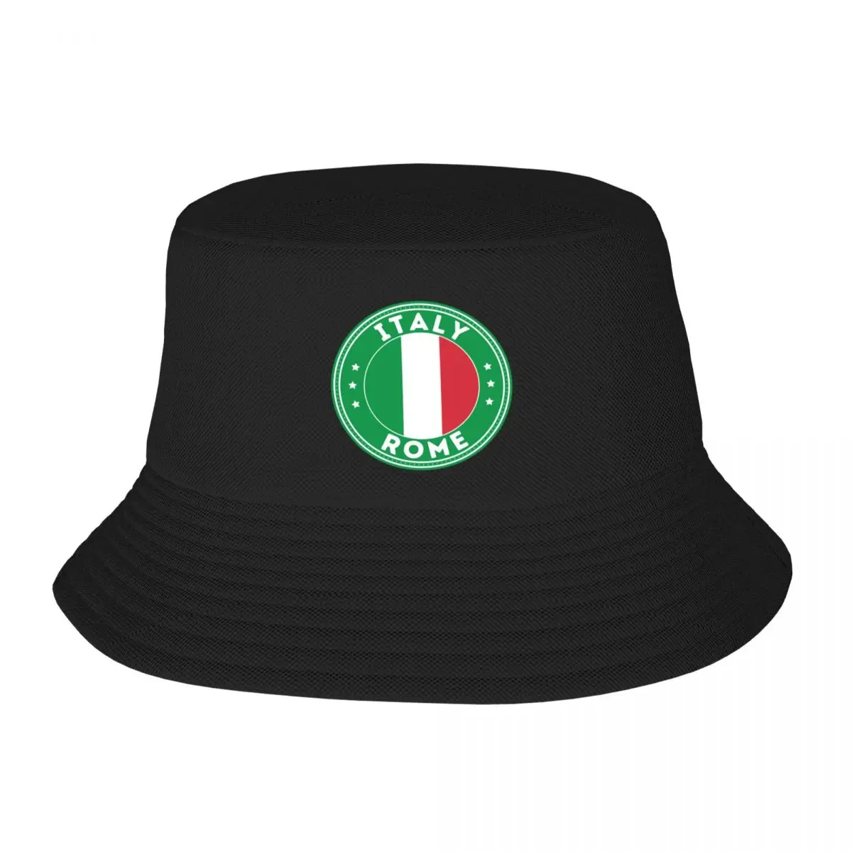 Rome Italy National Flag Bucket Hat Hood Military Cap Man Men Women's