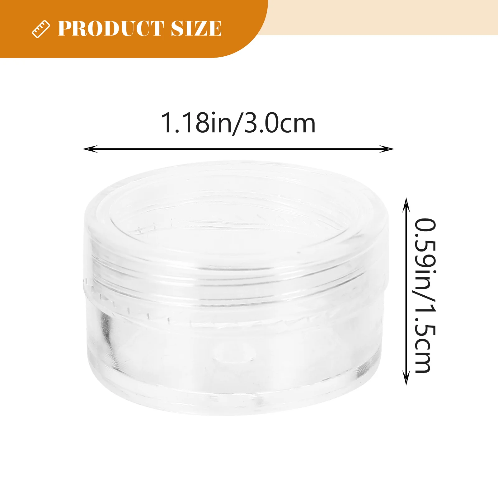 Petits pots de crème pour le visage, conteneurs rechargeables étanches pour voyage, produits de soins de la peau, distributeurs transparents, 50 pièces