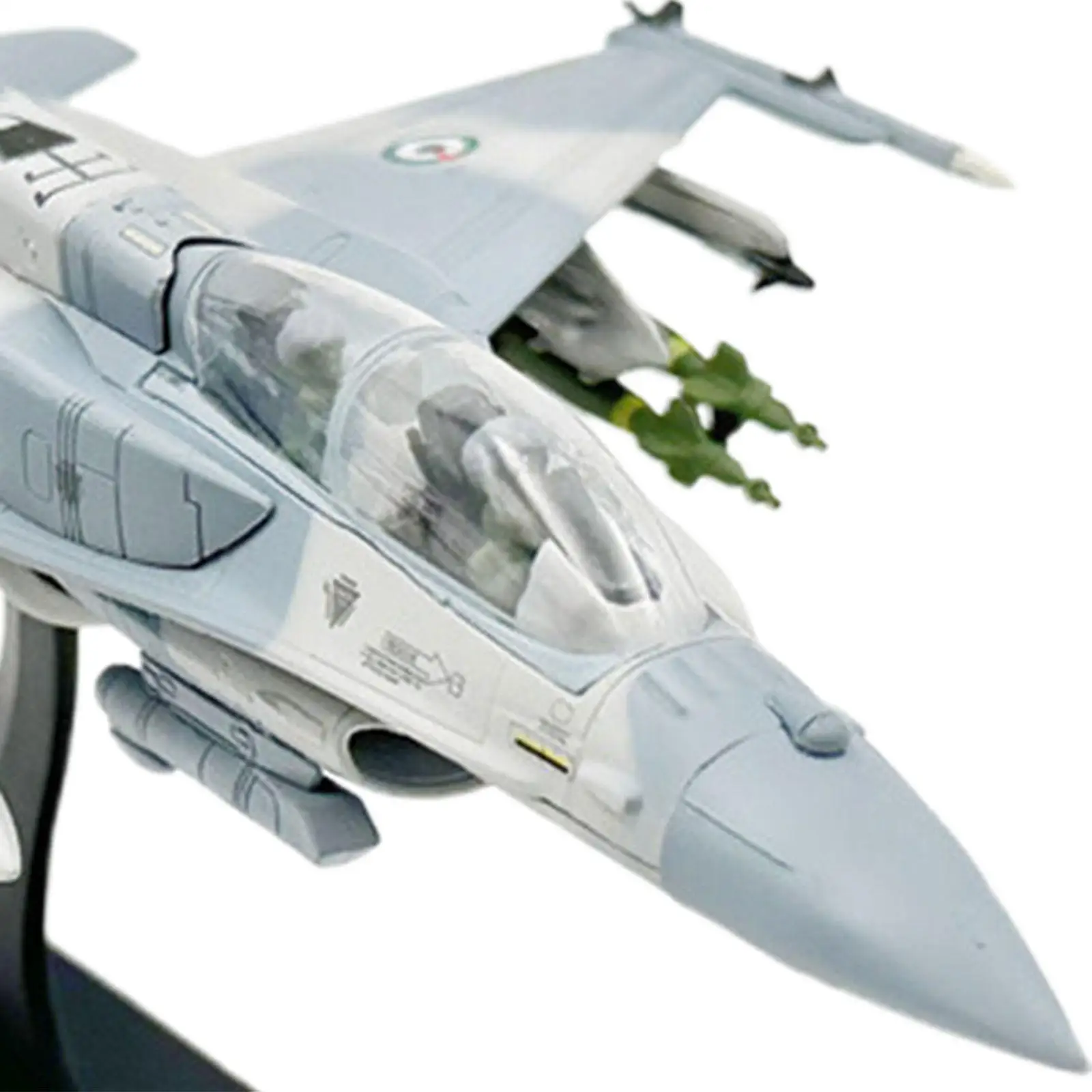 1/72 Scale F-16F Plane Kids Toys Realistic Airplane for Desktop Office Table