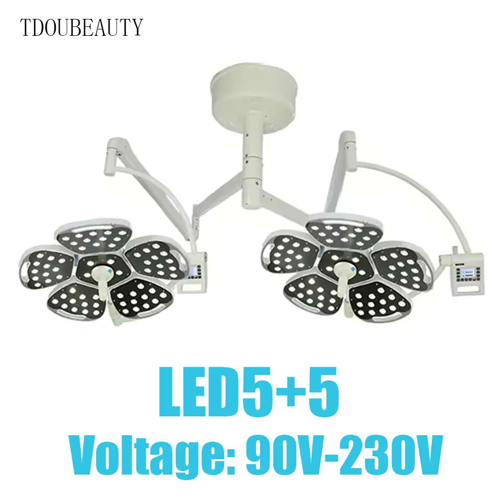 MEDICAL Double Dome 700/700 LED OT Light Operating Shadowless Lamp Surgical Light For Veterinary Hospital, Dental Clinic,90-230V