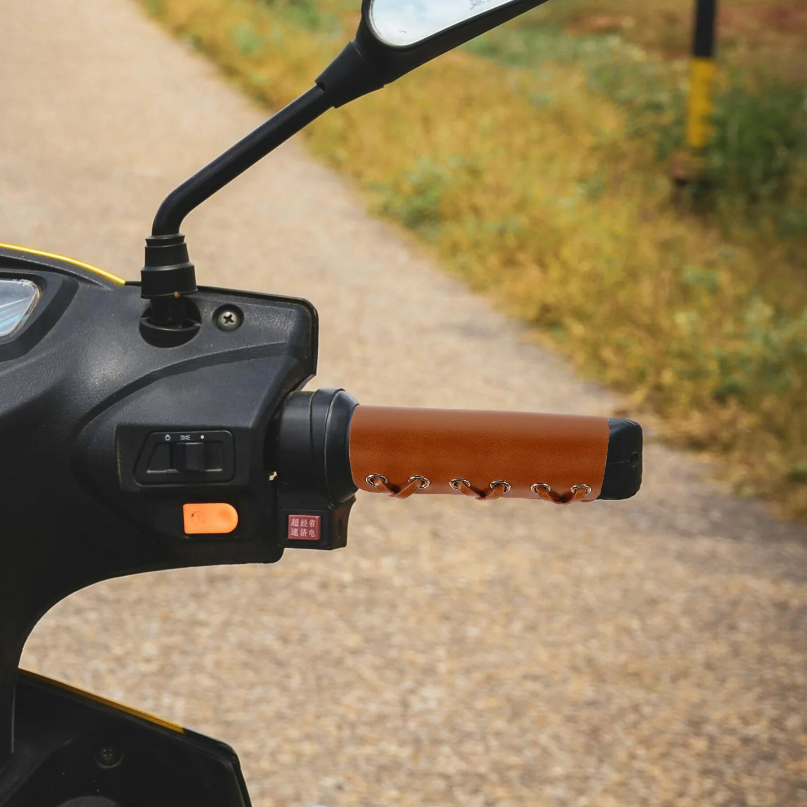 

Mountain Bike 1 Set Bike Handlebar Grips Anti Skid Shockproof Comfortable Durable Light Easy Install No Tools Required Outdoor