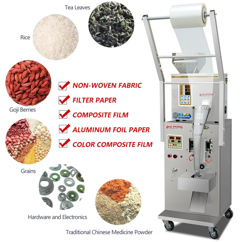Multi-Function Automatic Vertical Packaging Machines for Small Business for Coffee Powder and Food Apparels with Plastic Bags