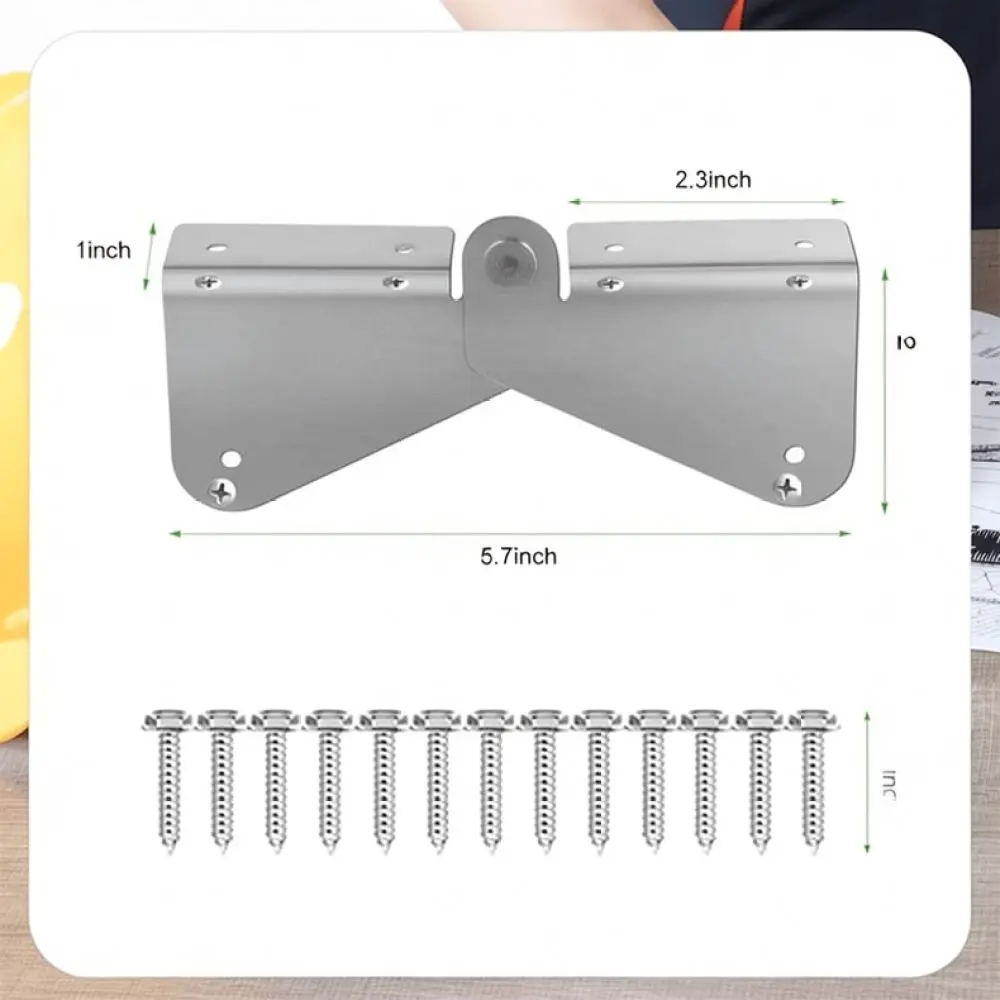 Stainless Steel Gutter Extension Hinge Downspout Flip Adapter Flexible Connector For Rectangular Square Rain Pipe System