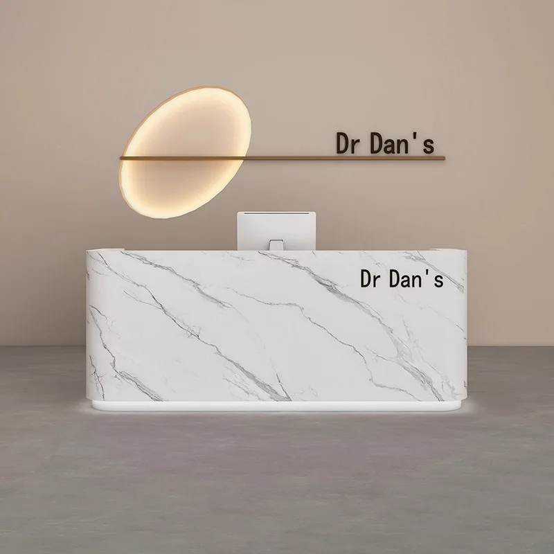 Salon De coiffure bureaux De réception caissier moderne bureau De réception Simple comptoir Escritorio De réception meubles commerciaux