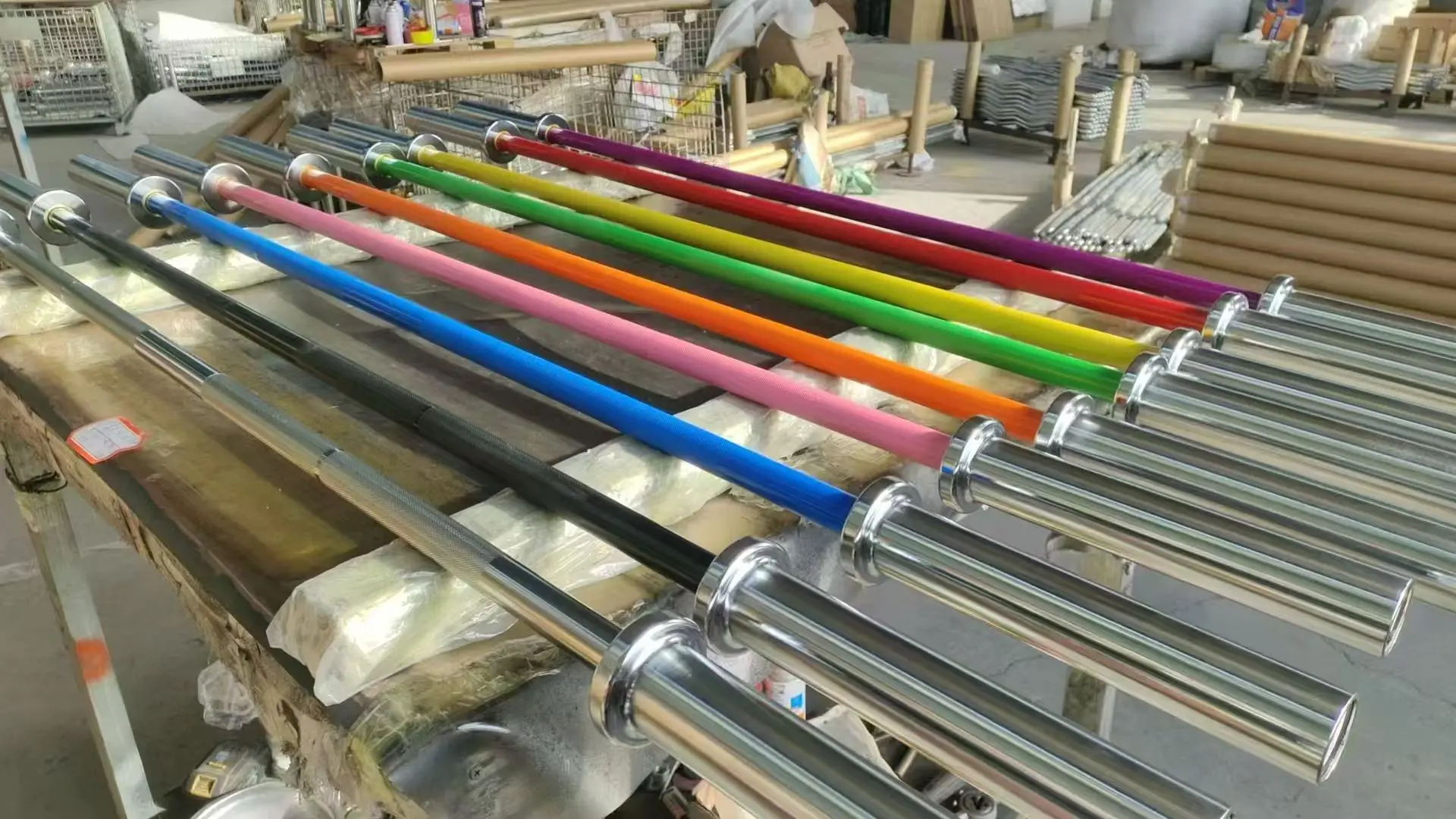 الصلب الحديد بار للرجال والنساء 1.5 متر/1.8 متر/2.2 متر الصالة الرياضية اللياقة البدنية المنافسة مقاعد البدلاء الصحافة 20 كجم رفع الأثقال بار