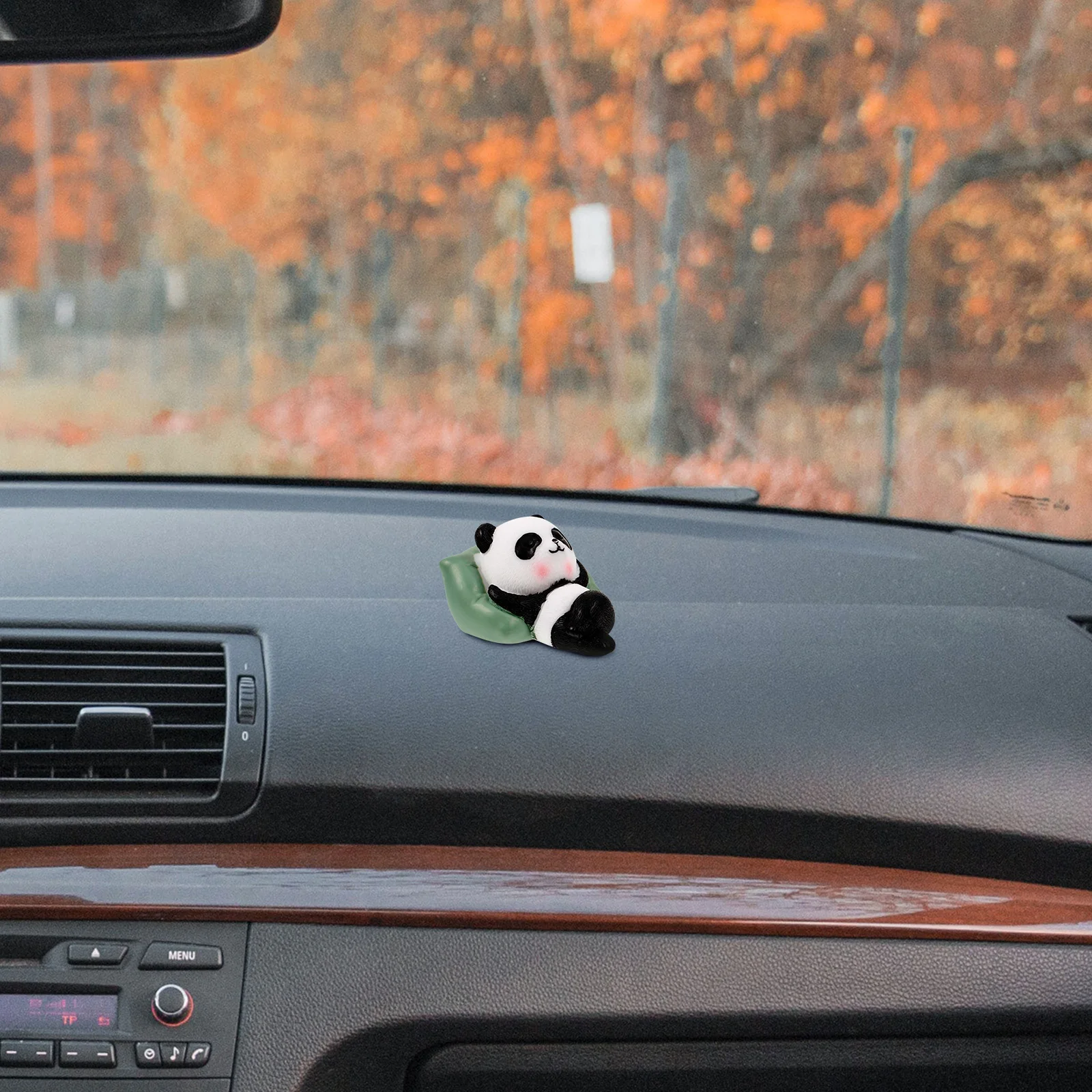 

Cute Panda Dashboard Decorations Accessories Statue Ornament Home Car Interior Decor Birthday Gifts For Friends Female Figurines