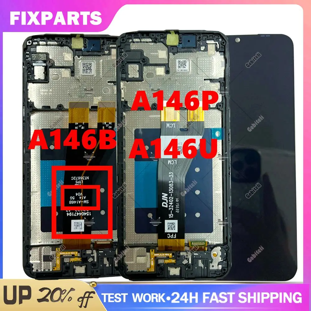 

Tested For Samsung Galaxy A14 5G A146 LCD Display Touch Screen Digitizer For Samsung A145G A146B A146P A146U Replacement Parts