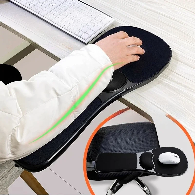 

Computer Desk Hand Bracket Arm Bracket Chair Mouse Tray Wrist Pad Office Wrist Mouse Pad Drag Board Office Computer Desk Bracket