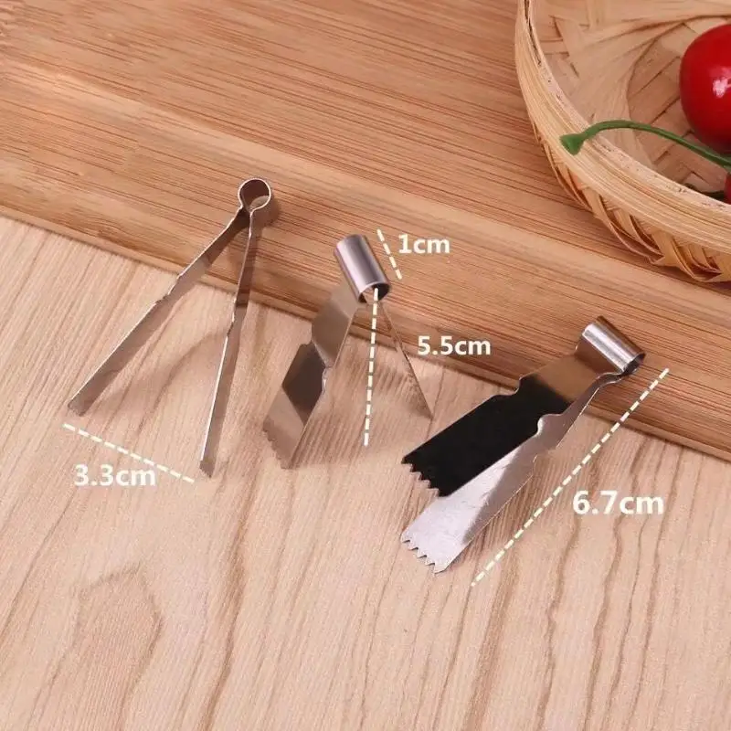 Stainless Steel Pastry Clamp - Multipurpose Walnut Crisp Clip,Peanut Crisp&Bun Mold,Food-Safe Kitchen Tongs For Baking Tools