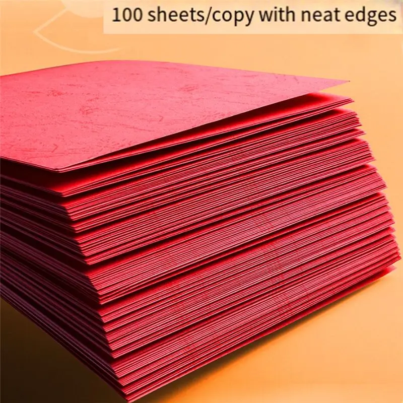 A08E-Cubierta de encuadernación de papel, cubierta de encuadernación con textura de cuero A4, cubierta de encuadernación de cuero para presentación de 8,27x11,69 pulgadas