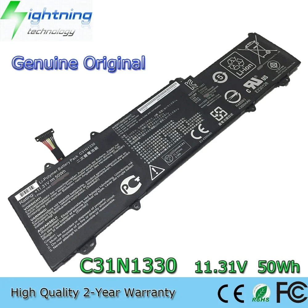 

Новый оригинальный аккумулятор для ноутбука C31N1330 11,31 В 50 Втч для Asus Zenbook UX32LA UX32L UX32LN-R4053H UX32LNR4053H UX32LN и т. д.
