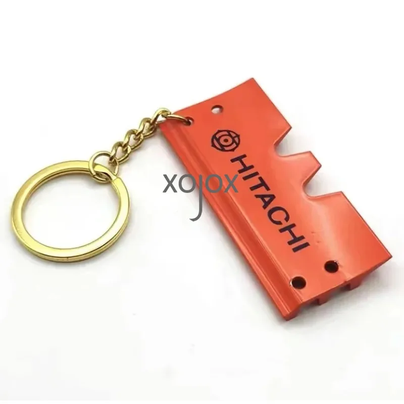 XOJOX 2pcs Grab BU0028 H800 For Hitachi zax ex200 210 60 70 120 Excavator Ignition Key Door Lock key chain F0002