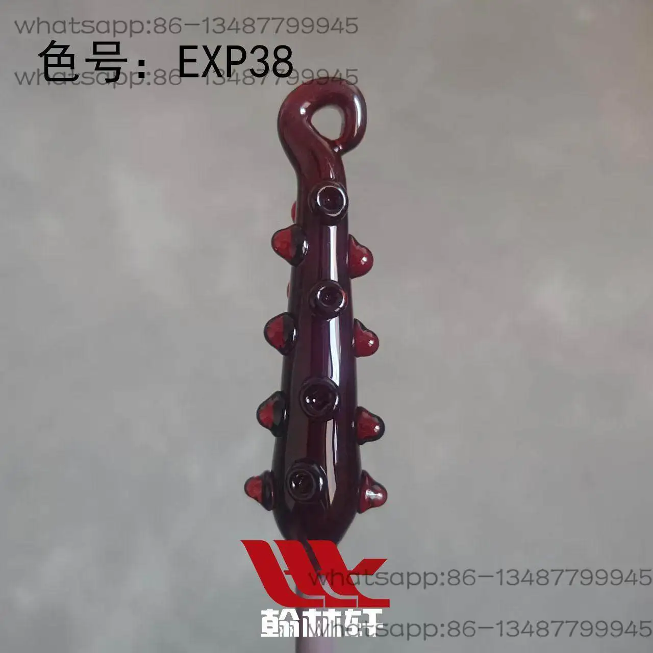 EXP38 Jiyan Red Rod Burning Glass Lamp Glass Rod Color High Borosilicate Glazed Hard Material