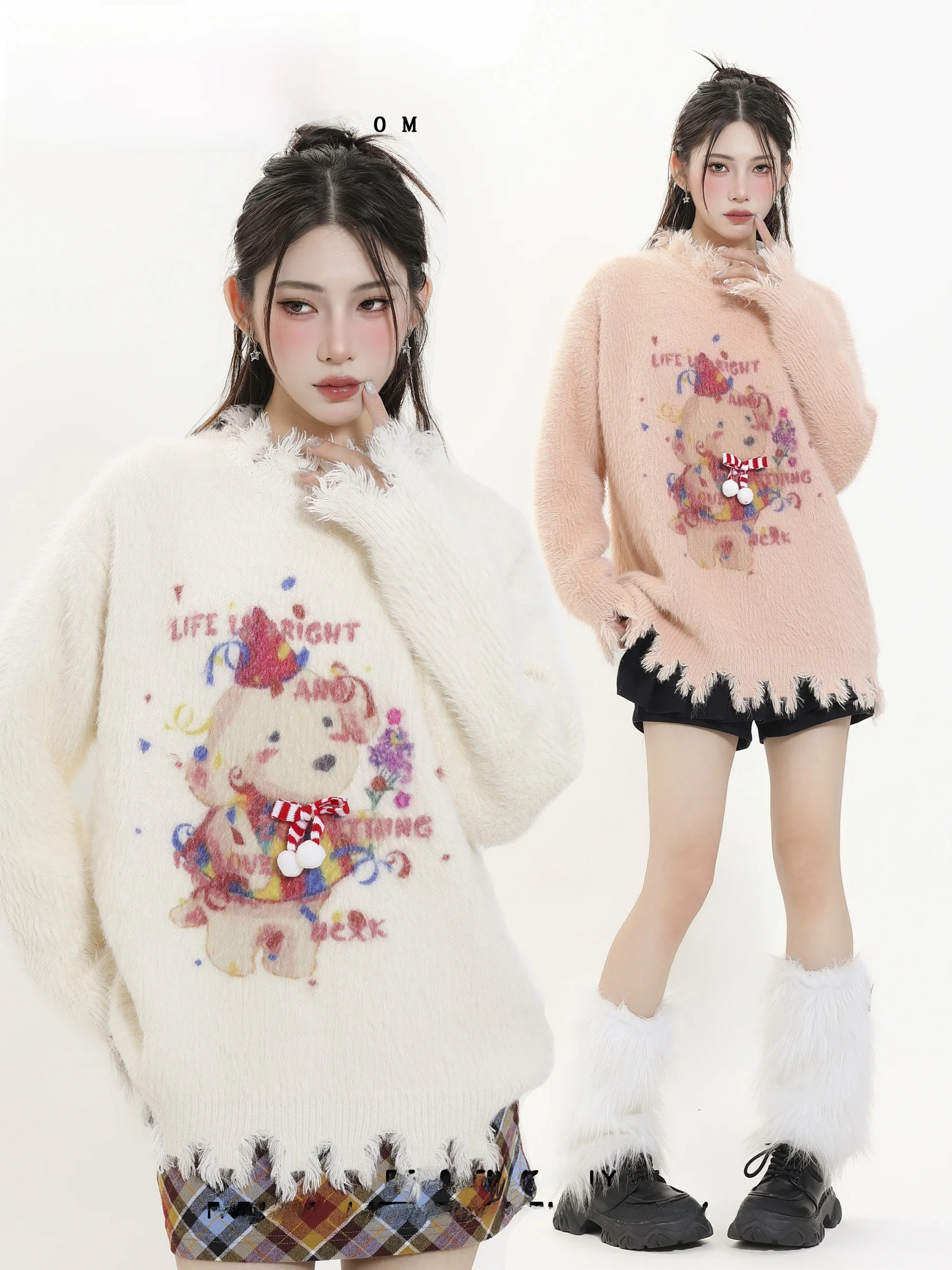 

Xunxi Cisas Theme Lazy Dog Aosphere Трикотаж женский зимний свободный свитер-камера круглый Ne Long Sve Top