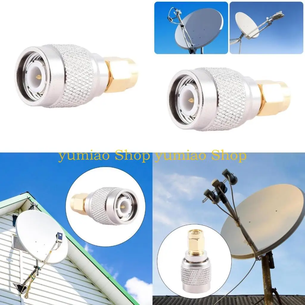 

587B TNC SMA Connectors Universal Adapter Male Female TNC to SMA Conversion Head with Copper Construction Adapter