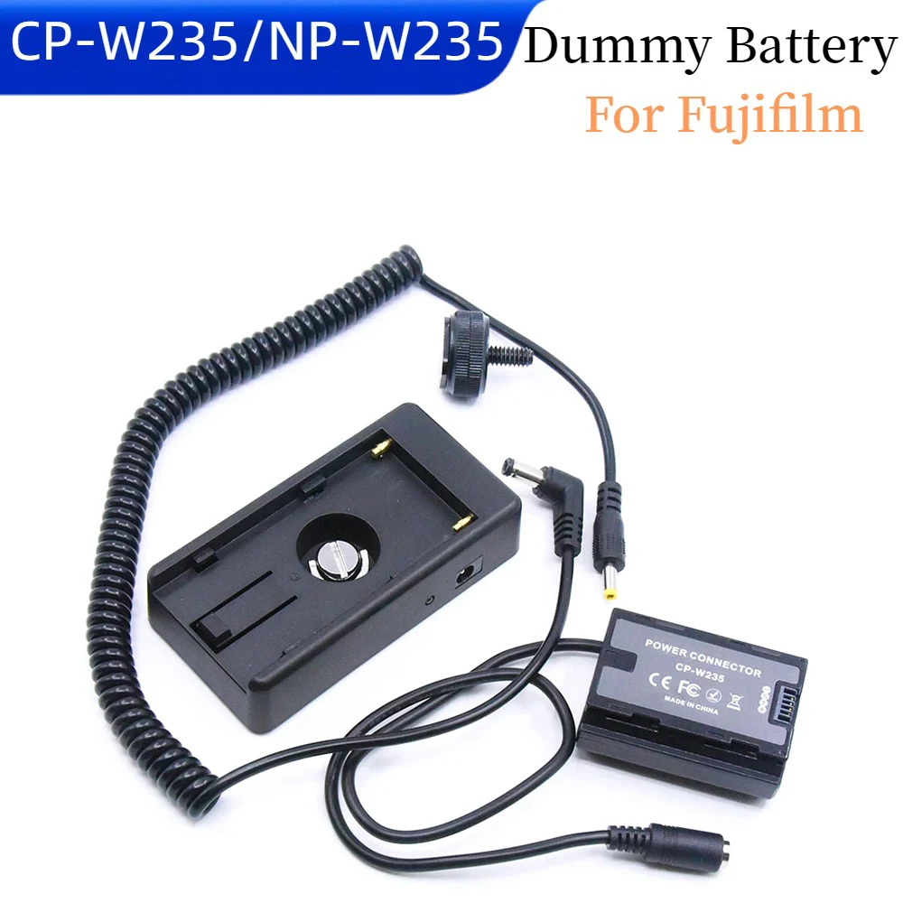 NP F750 F970 F960 Holder Mount Plate+NP-W235 Dummy Battery for Fujifilm X-T4 XT4 X-H2S GFX50SII GFX100 Camera DC Coupler CP-W235