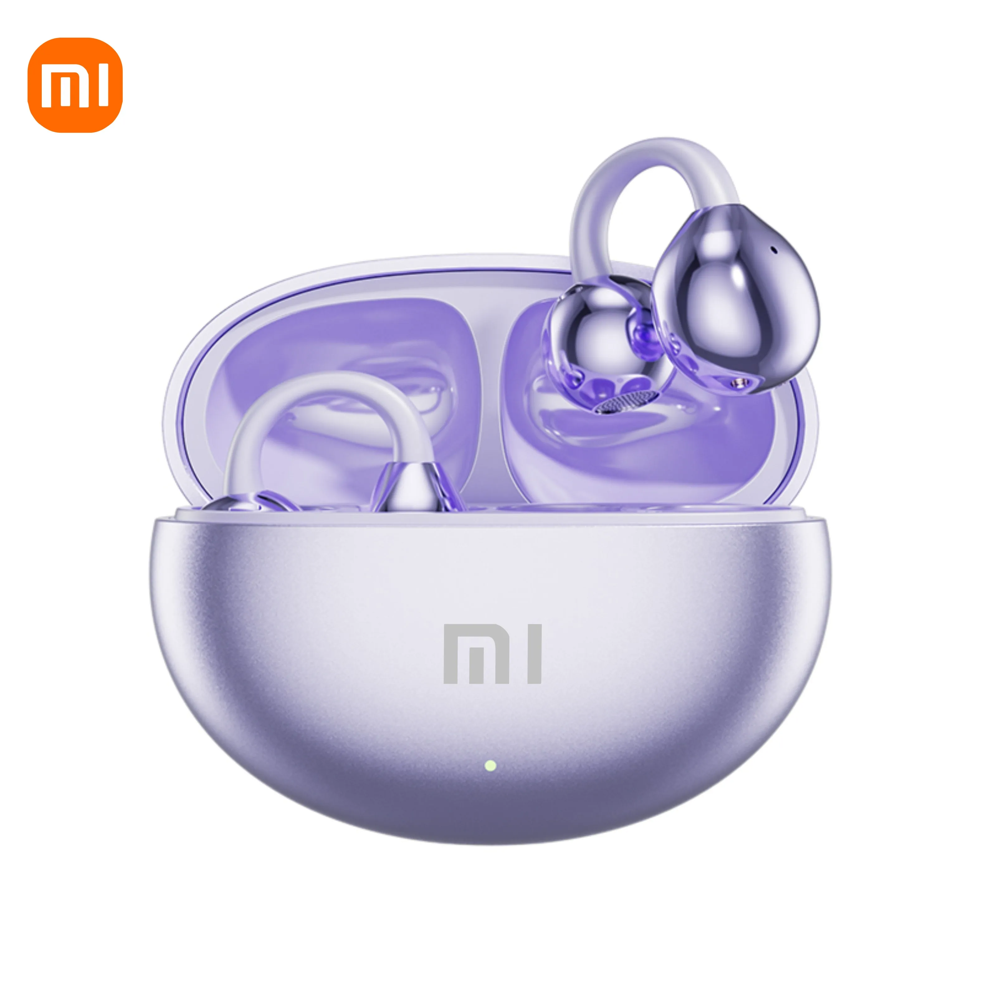 Xiaomi M91 Wireless Earphone Open Ear Ear Clip TWS Bluetooth 5.4 Running Game Headsets Voice Call With Display Screen for iOS