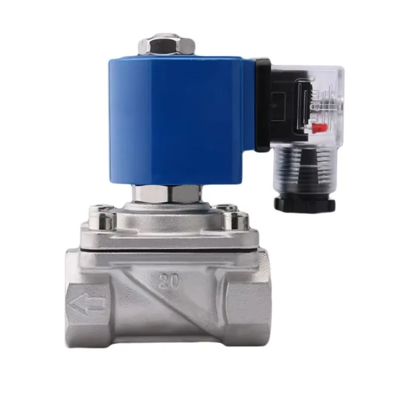2/2 Way 304 Stainless Steel Kitchen Equipment Solenoid Valve Steam Cabinet Ventilation High Temperature Solenoid Valve