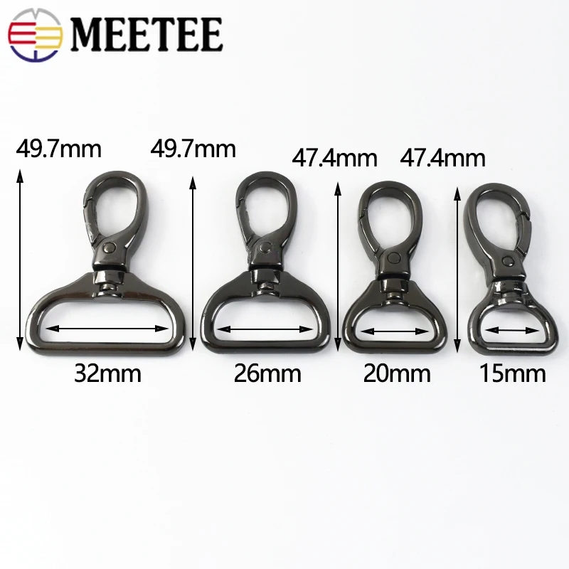 10/20Pcs Bag Buckles Metal Handbag Strap Swivel Clasp Lobster Keychain Clip Buckle Trigger Snap Carabiner Hook Sew Accessories