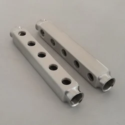2pcs Manifold Distributor Stainless Steel 5 Ways Manifold Pipe Bar 50mm Underfloor Heating Accessories