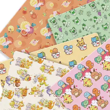 פוקימון 100 כותנה קריקטורה מפברק 140*50 ס 