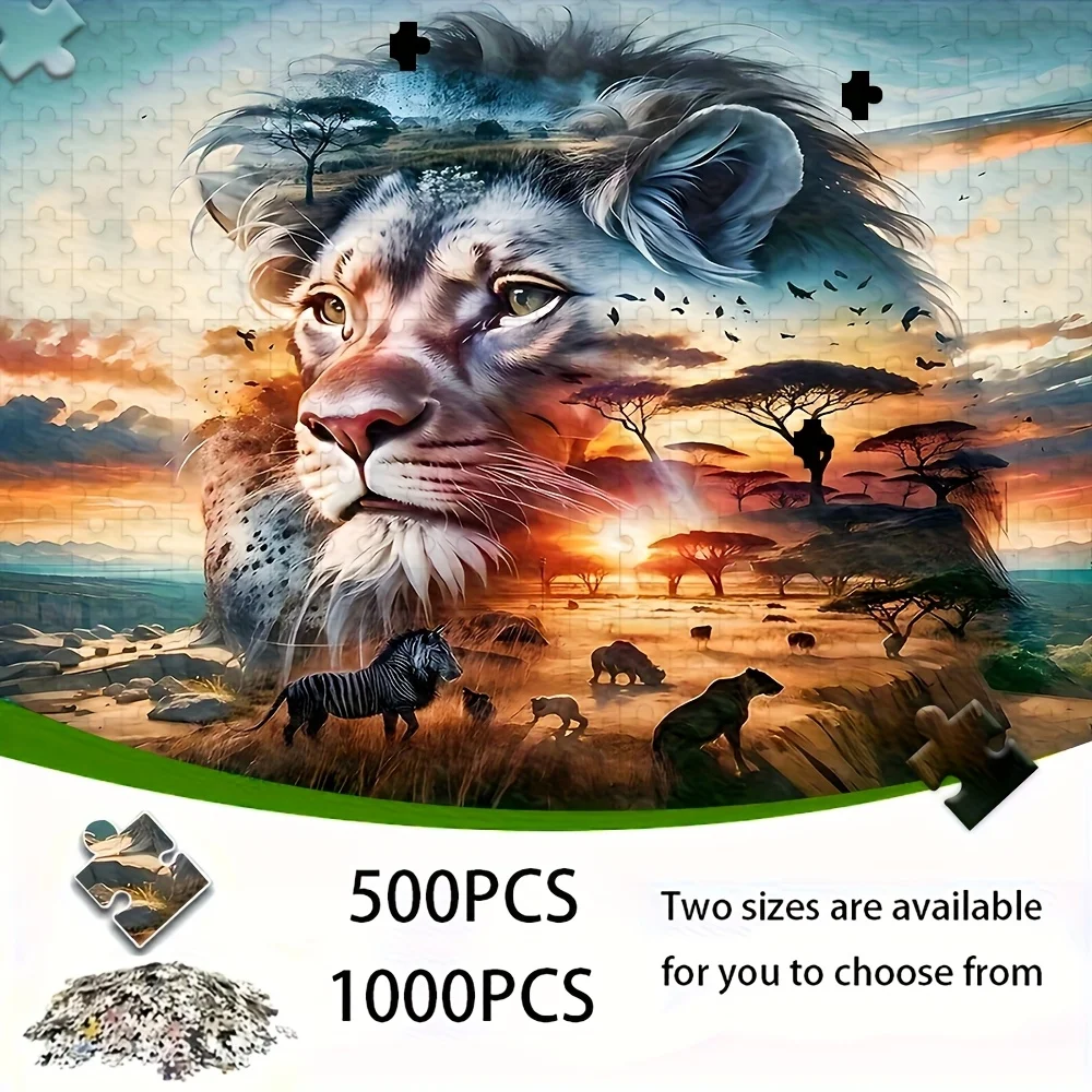 Puzzle per adulti da 500/1000 pezzi |   Divertimento gioco per famiglie di alta qualità, antistress, ideale per compleanni, Natale, Halloween e regali