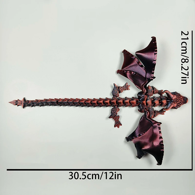 3D Gedruckt Spielzeug Drachen Figuren Modell Multi-gelenk Bewegliche Ornament Desktop Dekoration Kreativität Neuheit Kinder 3D Bewegliches Geschenk
