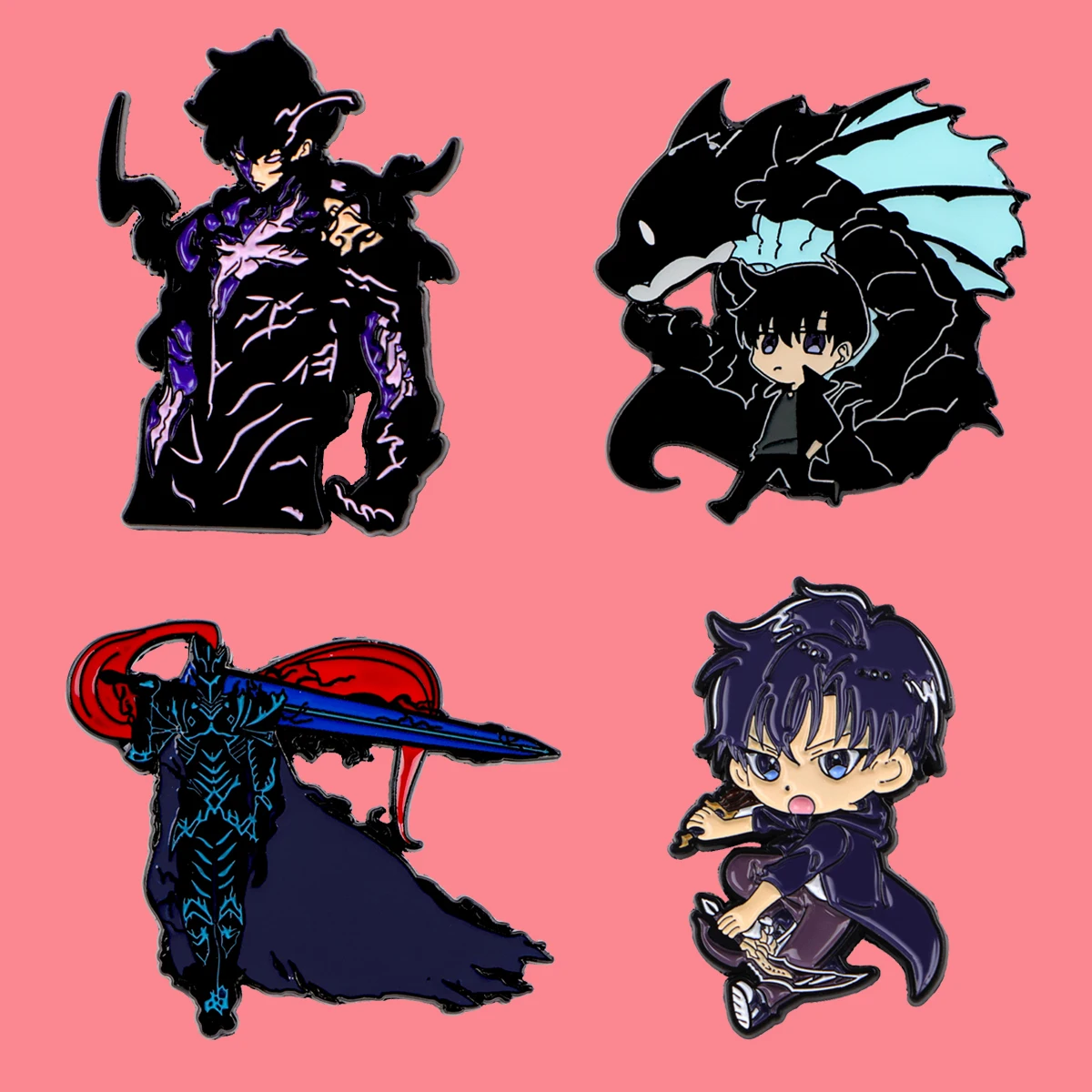 أنيمي هنتر المينا دبوس كول المحارب دبابيس امرأة الرجال على ظهره اكسسوارات أكياس شارة التلبيب كوستوم مجوهرات هدية لمحبي #1