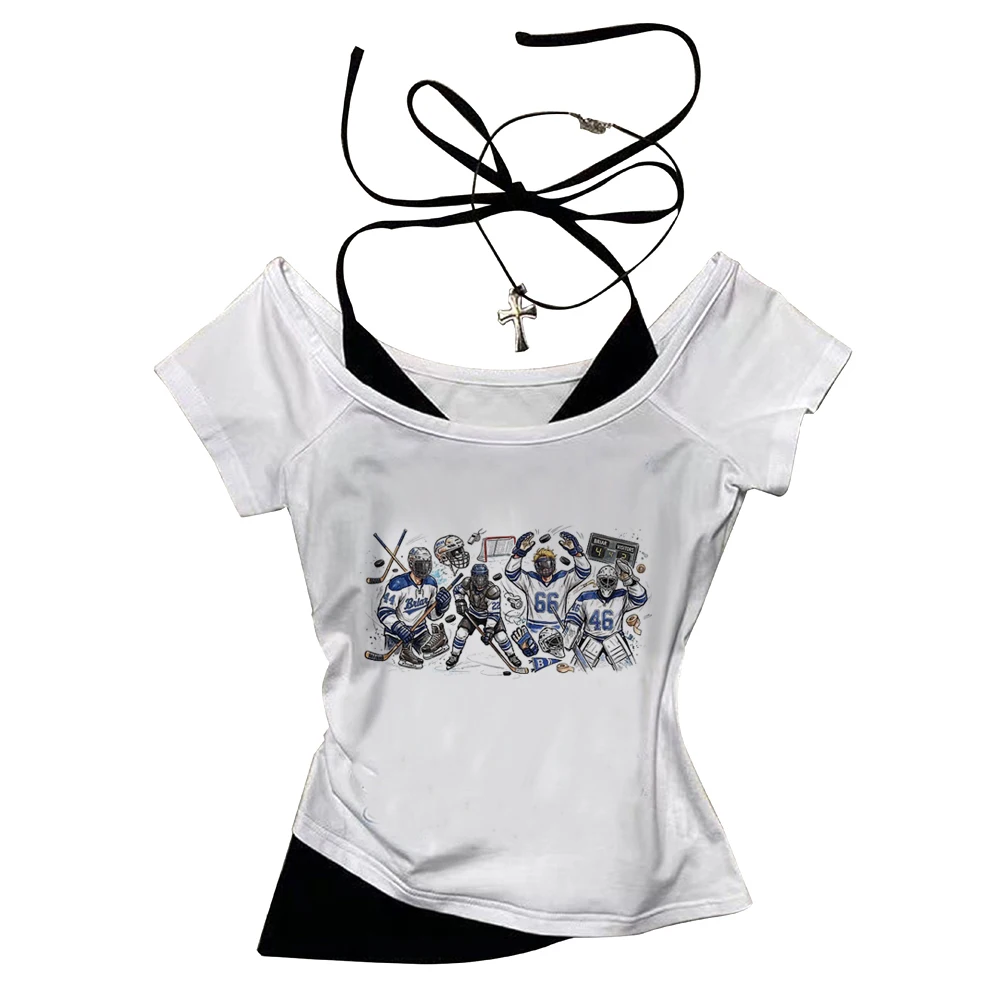 Off Campus cropped top teen emo cutecore meme funny t shirt gothic clearance sales graphic