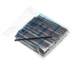200PCS 1X40 PIN Single Row MALE 2.54MM PITCH 11MM LONG PIN Header connector Strip 1X40PIN 1*40 40p 40PIN (6 Colors) FOR PCB