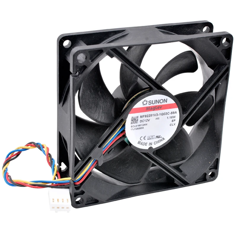 New MF92251V3-1Q03C-S9A 9cm 9025 92mm fan 92x92x25mm DC12V 1.16W 4pin quiet control speed CPU cooling fan