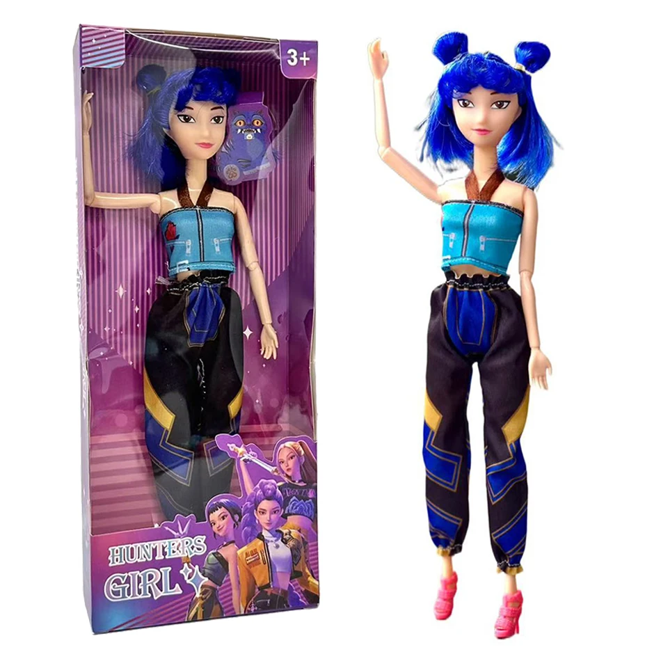 11in Kpop Demon Hunters Vinyl Figurines New K-POP Demon Slayer Miniatures Doll Lumimila Zoey Desktop Ornament Decoration Gifts