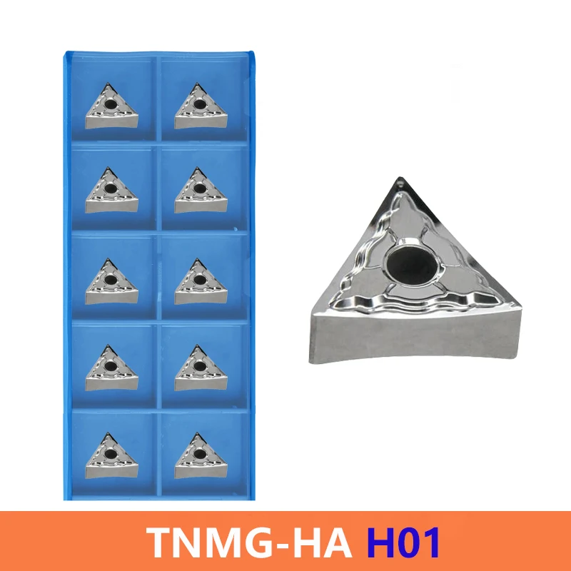 

LIHAOPING TNMG160402-HA TNMG160404-HA TNMG160408-HA H01 Carbide Inserts For Aluminum Copper TNMG Turning Tools CNC Lathe Cutter