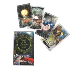 Spirits of the Woodland Tarot Deck 12 * 7 cm W pełni ilustrowany kompletny talia tarota 78 sztuk kart + 6 kart specjalnych z przewodnikiem