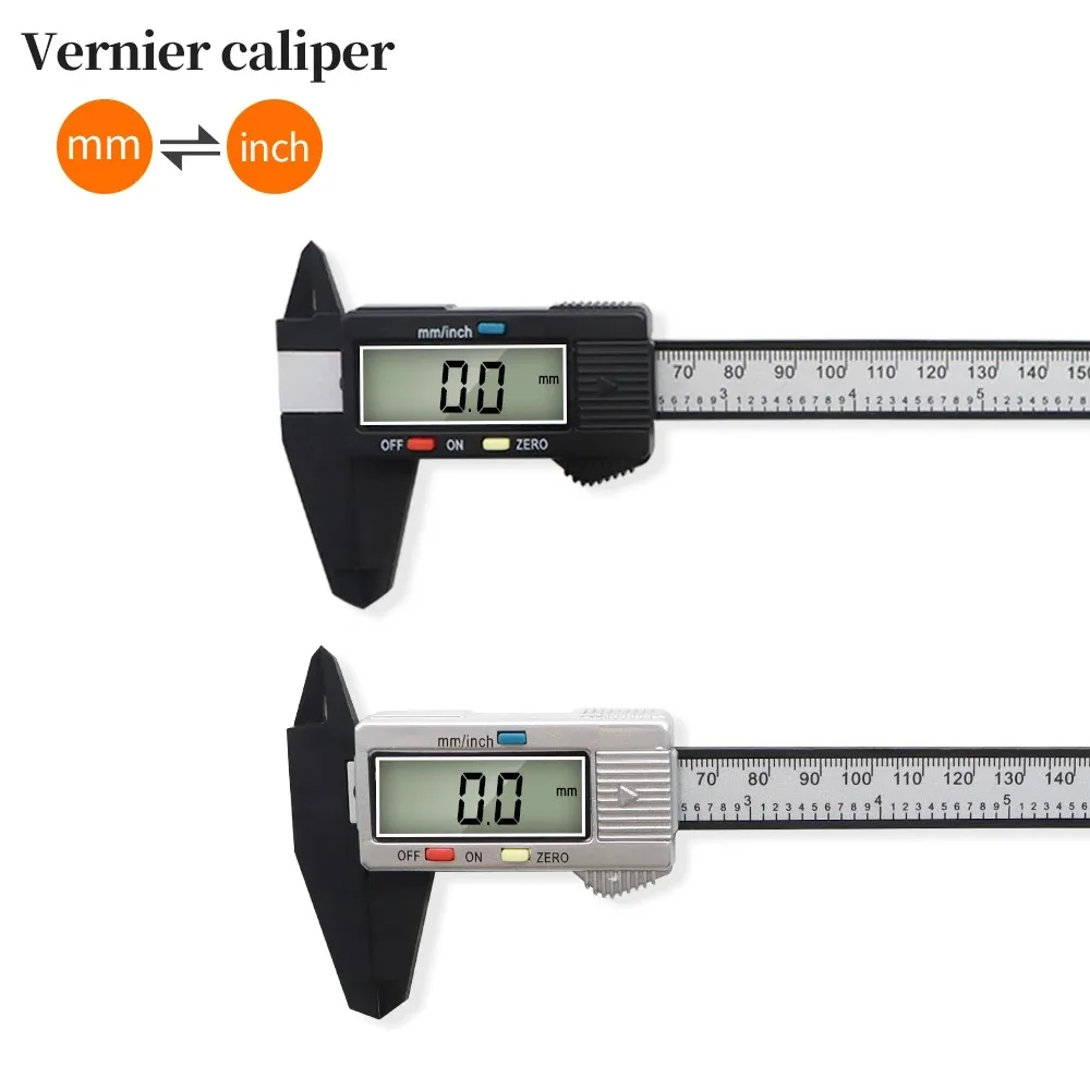 Digital Vernier Caliper Pachymeter 6-inch 150mm 0.1mm Altimeter Micrometer Carpenter Measuring Diameter Construction Tool