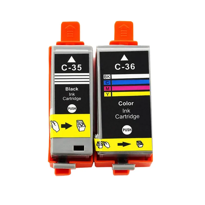 10set Compatible Ink Cartridge PGI-35 PGI35 CLI-36 CLI36 35 36 for Canon PIXMA IP100 iP110 IP100B TR150 Printer