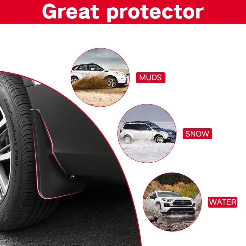 MudFlaps For MG HS 2018-2024 2023 2022 Plug-in Hybrid EHS Mud Flaps Splash Guard Mudguards Front Rear Fender Car Accessories