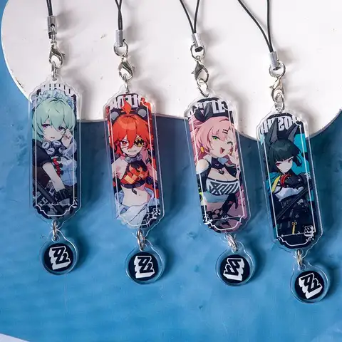 Zenless Zone Zero Billy Mana Grace Nicole Lanyards For IPhone/Xiaomi/Huawei 휴대 전화 케이스 키 체인 자동차 열쇠 고리 커버 교수형