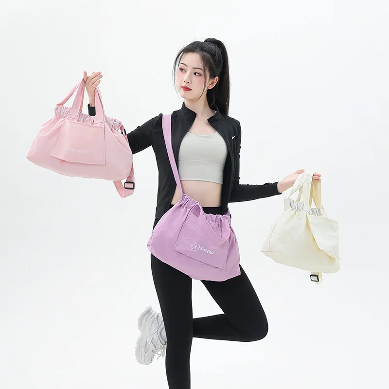 

Легкая и водонепроницаемая детская танцевальная сумка на одно плечо, сумка для хранения большой вместимости для танцев и занятий спортом.