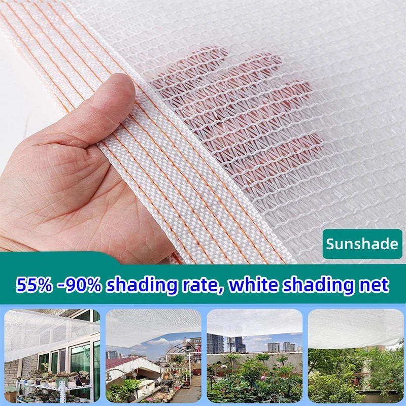 Pure White Sun Shade Mesh: Ideal for Softening Harsh Sunlight in Garden Beds Potted Plant Corners Balcony Plant Nooks and Patios