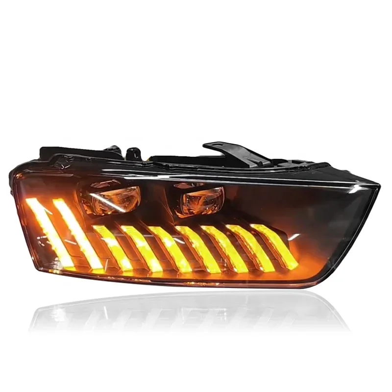 

BR Modification Club Auto Parts LED Headlight Assembly 2013-2018 Dynamic Signal Animation New Condition 12V Yellow Red Q3 He