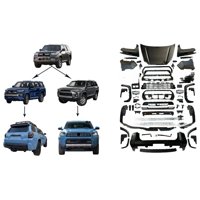 High Quality 2026 Platinum Off-Road Conversion Kit Fit 2014-2020 5th Gen Upgrade To 6th Gen Steel Hood Body Kit