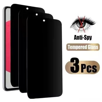 3 قطعة حامي شاشة الخصوصية لسامسونج M13 M23 M33 M53 M14 M34 M54 M55 M36 M56 M16 M55S M05 M35 M15 5G مكافحة التجسس الزجاج