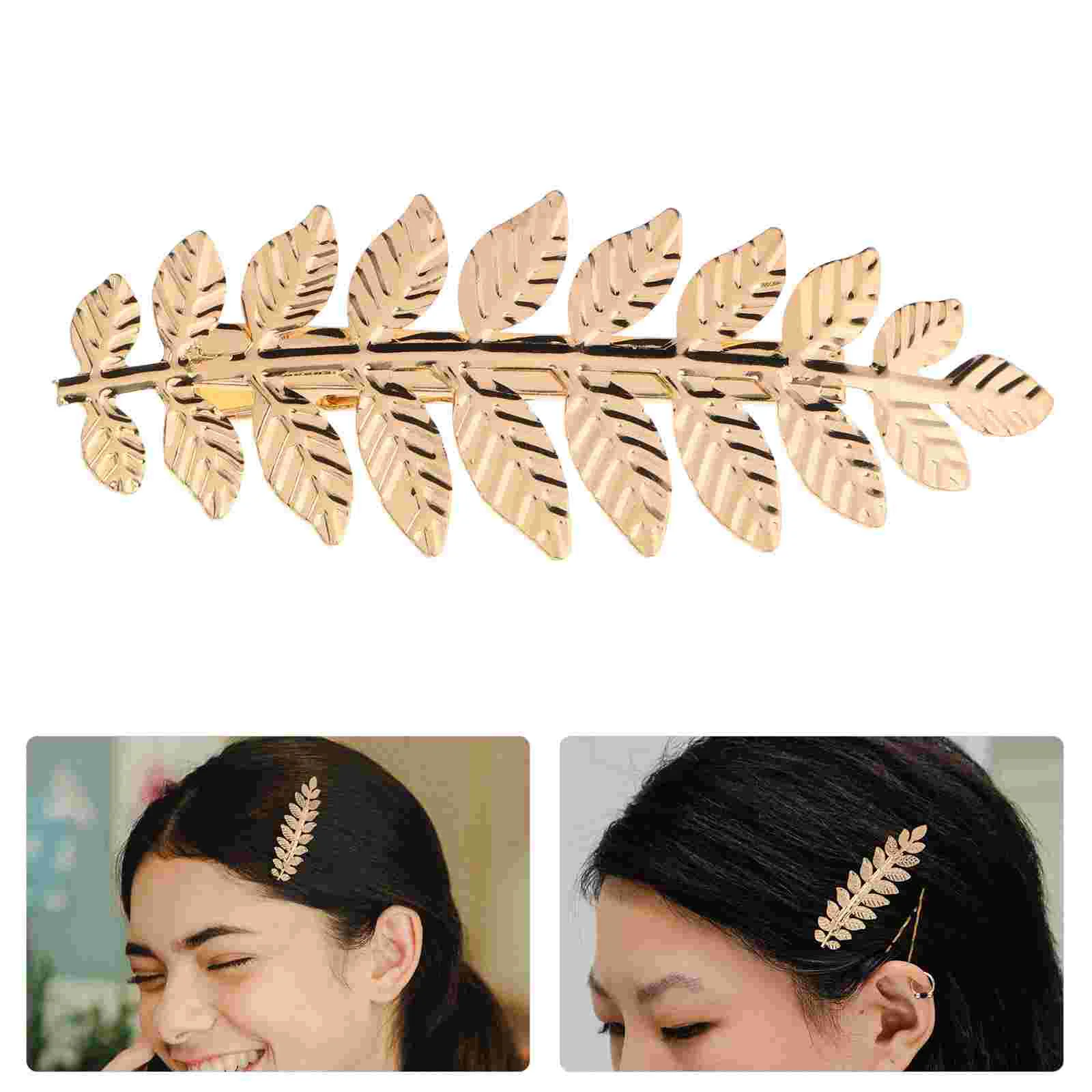 

Halloween Miss Hair Clip Flower Clips for Women Golden Accessories Metal Hairpin