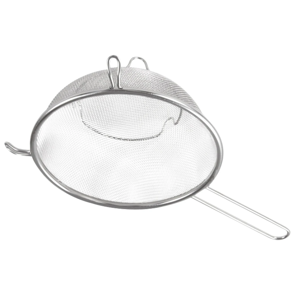 

Stainless Steel Mesh Strainer Fine Leak-Proof Colander Heavy Duty Oil Filtering Spoon Noodles Hot Pot Cooking for Frying
