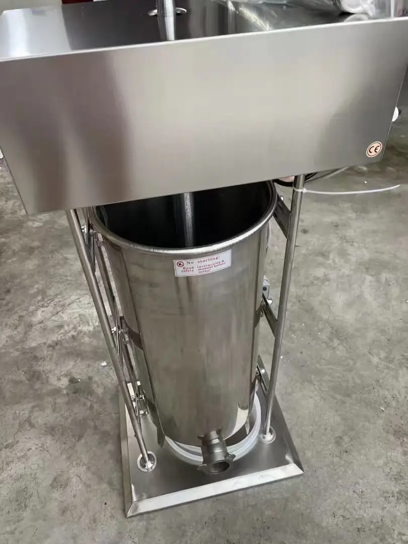 110V 220V Automatic Electric Sausage Making Machine 15L Stainless Steel Sausage Filling Stuffer With 5 Size Sausage Funnels