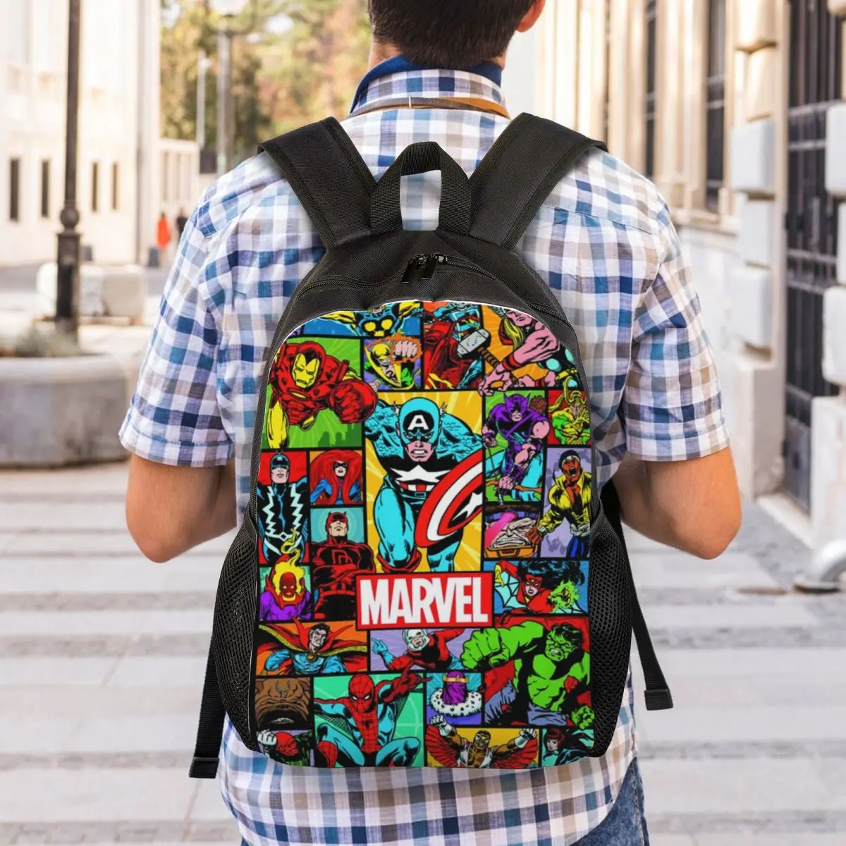 Custom Hulk Comics Backpacks for Men Women Waterproof College School Bag Print Bookbags