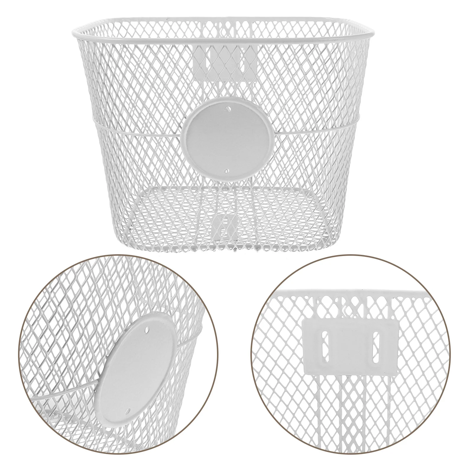 

Vintage Style Mesh Front Basket for Bicycle Lightweight Easy Install Bike Accessory for Books Groceries Travel