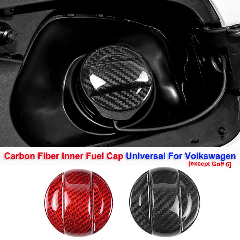 

Real Carbon Fiber Fuel Tank Cap Trim For Volkswagen Sicrocco Beetle Golf 7 MK7 GTI Golf 8 MK8 GTI Passat CC Tiguan Accessories